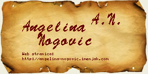 Angelina Nogović vizit kartica